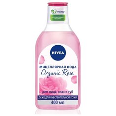 Nivea мицеллярная вода для лица, глаз и губ Organic Rose, 400 мл