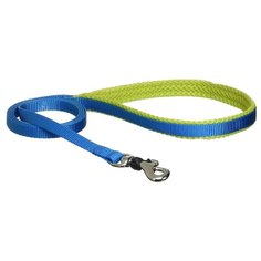 Поводок для собак Japan Premium Pet С защитой для карабина голубой 1.2 м