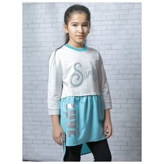 Туника Nota Bene размер 152, серый меланж