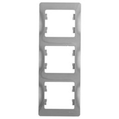 Рамка 3п Schneider Electric GLOSSA GSL000307, алюминиевый