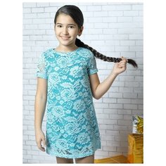 Платье Nota Bene размер 122, бирюзовый