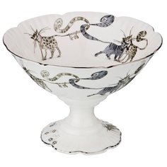 Lefard Конфетница Котики 19.5 см белый