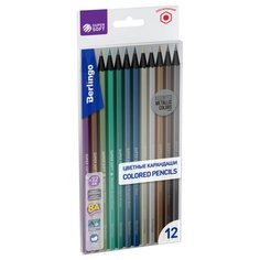 Berlingo Карандаши цветные SuperSoft. Metallic, 12 цветов (SSM0506)