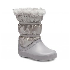 Сапоги Crocs размер 23(C6), Silver Metallic
