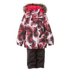 Комплект с полукомбинезоном KERRY размер 92, бордовый/черный