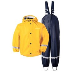 Комплект с полукомбинезоном Didriksons размер 70, желтый/синий