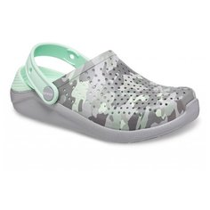Сабо Crocs размер 33-34(J2), light grey/neo mint