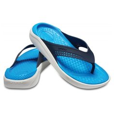Шлепанцы Crocs LiteRide Flip, размер 46(M13), navy/white