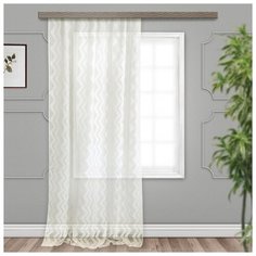 Тюль Witerra Бесконечность на ленте 275х150 см молочный