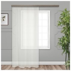 Тюль Witerra лен на ленте 500х275 см шампань