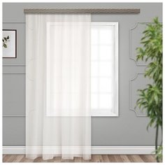 Тюль Witerra Флора JYP003 на ленте 300х275 см молочный