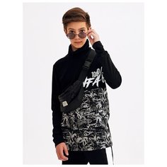 Водолазка Nota Bene размер 128, черный/серый