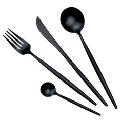 Xiaomi Набор столовых приборов Maison Maxx Stainless Steel Modern Flatware Set 4 предмета black