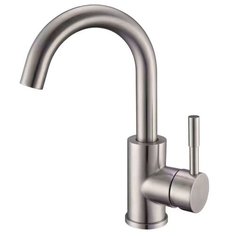 Смеситель для раковины (умывальника) Ростовская Мануфактура Сантехники SUS124-001F-1 однорычажный серебристый