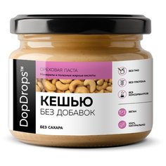 DopDrops Паста Кешью без добавок, стекло 250 г