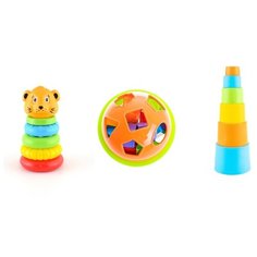 Пирамидка-сортер Knopa Развивающий набор №3