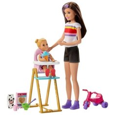 Игровой набор Barbie Skipper™ Babysitters Inc. Няня Скиппер, стульчик для кормления, GHV87