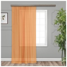 Тюль Witerra вуаль на ленте 200х260 см персик