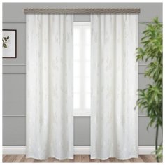 Портьеры Witerra Фиалка на ленте 260 см молочный