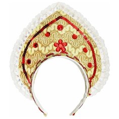 Головной убор Новогодняя Сказка Кокошник (972864), золотистый