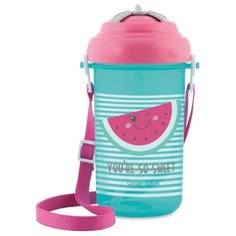 Поильник с трубочкой Canpol Babies 4/102, 400 мл розовый/арбуз