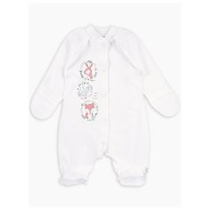 Комбинезон Веселый Малыш размер 62, молочный