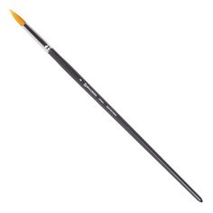 Кисть BRAUBERG Art Classic синтетика жесткая №8, круглая, длинная ручка черный