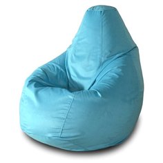 Пазитифчик кресло-груша однотонная 03 голубой велюр