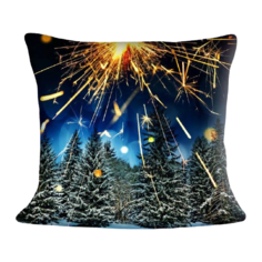 Подушка декоративная Сирень Рис. 16, 40 х 40 см синий