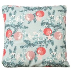 Подушка декоративная Традиция Зимняя сказка, 40х40 см голубой/белый