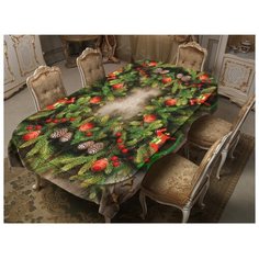 Скатерть Тамитекс Запах хвои 120х150 см зелeный