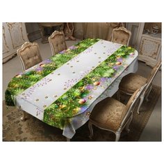 Скатерть Тамитекс Праздничное настроение 120х150 см разноцветный