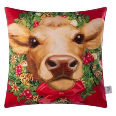 Чехол для подушки Этель Символ года (4676791), 40х40 см красный/белый