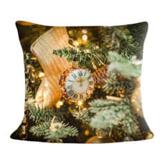 Подушка декоративная Сирень Рис. 14, 40 х 40 см черный