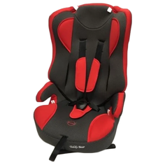 Автокресло группа 1/2/3 (9-36 кг) Мишутка LB 513 RF (без вкладыша), red/black dot