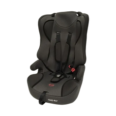 Автокресло группа 1/2/3 (9-36 кг) Мишутка LB 513 RF (без вкладыша), grey/black dot