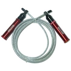 Скакалка утяжелённая Original FitTools FT-(S)KILLER-ROPE красный/сталь 300 см