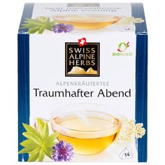 Чай травяной Swiss Alpine herbs Alpine evening в пирамидках, 14 шт.