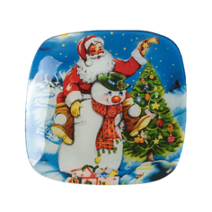 Доляна Тарелка обеденная Волшебство 20 х 20 см разноцветный