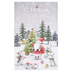 Этель полотенце Праздник в лесу кухонное 40х70 см серый