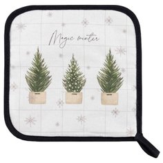 Прихватка Этель Happy New Year (5077893) белый/зеленый/черный