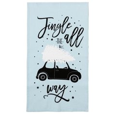 Этель полотенце Jingle all the way кухонное 32х58 см голубой