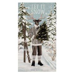 Этель полотенце Let it snow кухонное 40х73 см голубой/зеленый