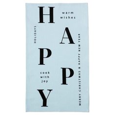 Этель полотенце Happy holidays кухонное 32х58 см голубой