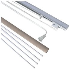 Карниз однорядный Эскар 122140 (140 см) белый