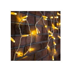 Гирлянда NEON-NIGHT Бахрома (Айсикл), 76 LED, 240х60 см, 76 ламп, теплый белый/белый провод