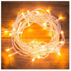 Гирлянда NEON-NIGHT Твинкл Лайт, 100 LED, 1000 см, 100 ламп, теплый белый/прозрачный провод