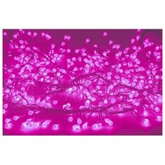 Гирлянда NEON-NIGHT Мишура, 300 см, 288 ламп, розовый/прозрачный провод