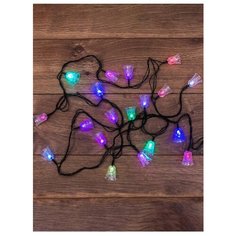 Гирлянда NEON-NIGHT Колокольчики, 20 LED, 280 см, 20 ламп, разноцветный/зеленый провод