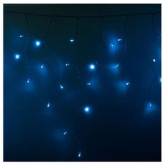 Гирлянда NEON-NIGHT Бахрома (Айсикл), 88 LED, 240х60 см, 88 ламп, синий/прозрачный провод